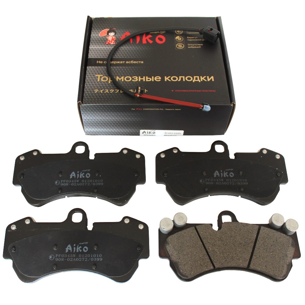 Комплект тормозных дисковых колодок - Aiko PF0345W