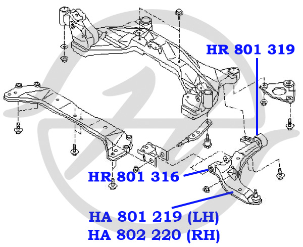 Сайлентблок рычага - Hanse HR801316