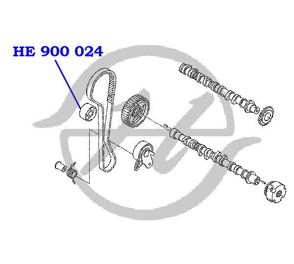 Ролик обводной ремня ГРМ - Hanse HE900024