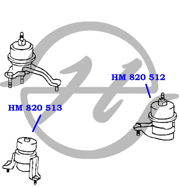 Опора двигателя - Hanse HM820513