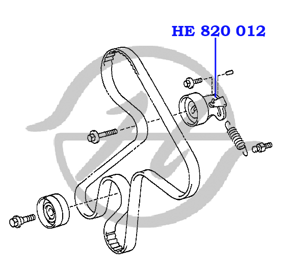 Ролик натяжителя приводного ремня - Hanse HE820012