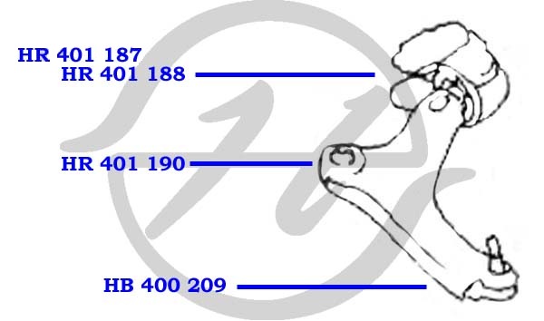 Сайлентблок рычага - Hanse HR401188