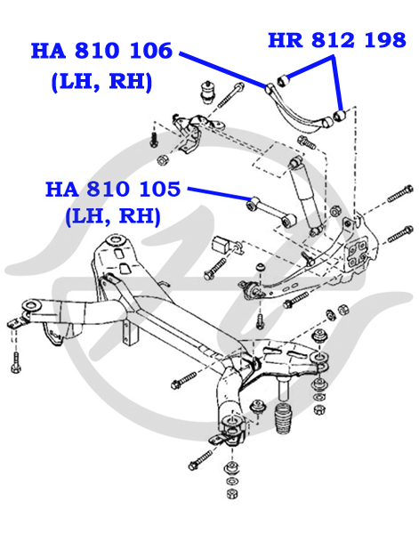 Рычаг подвески колеса - Hanse HA810106