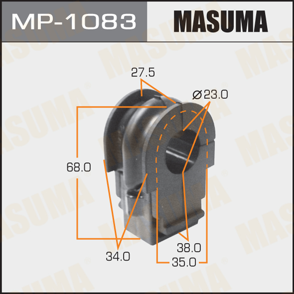 Втулка стабилизатора | перед | - Masuma MP1083