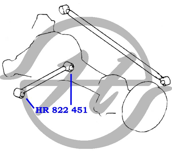 Сайлентблок тяги - Hanse HR822451