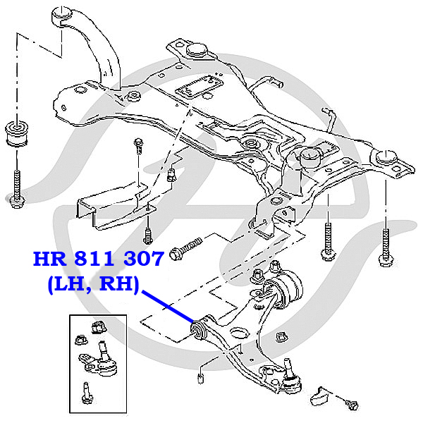 Сайлентблок - Hanse HR811307