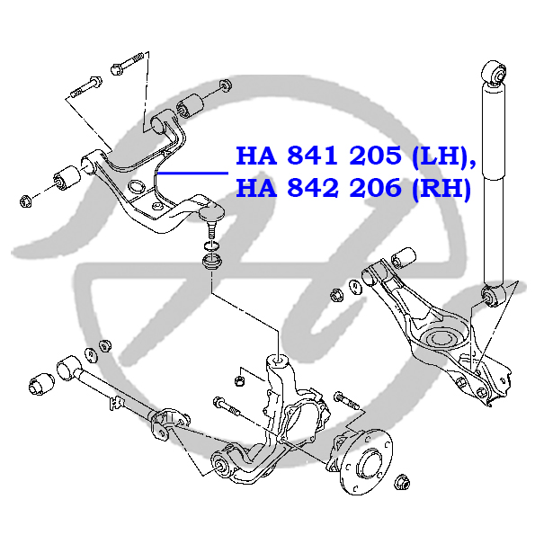 Рычаг подвески - Hanse HA841205