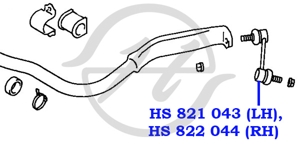 Тяга / стойка, стабилизатор - Hanse HS821043