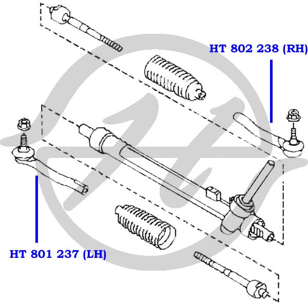 Наконечник рулевой тяги - Hanse HT 801 237