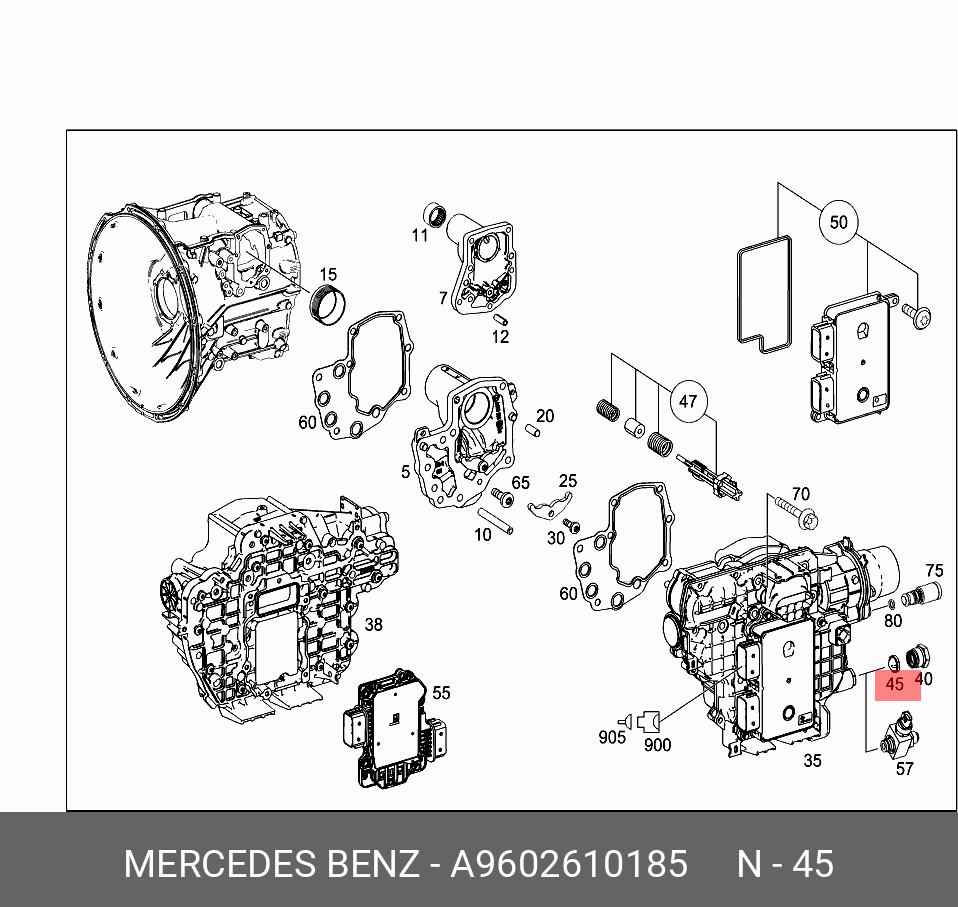 Фильтр грубой очистки масла кпп - Mercedes A9602610185