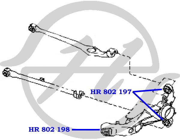 Сайлентблок рычага - Hanse HR802197