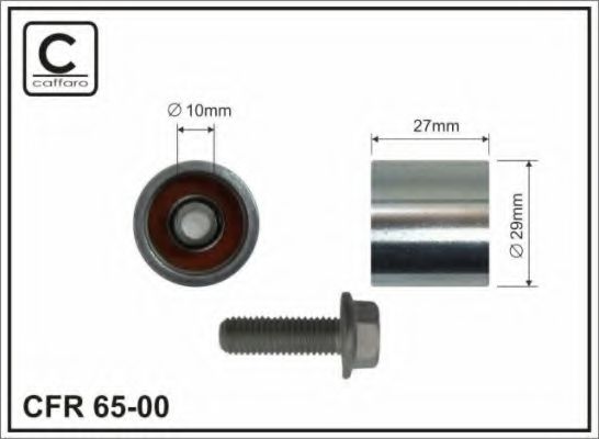 Ролик ремня ГРМ VAG a1/3/4, octavia, bora, EOS - Caffaro 6500