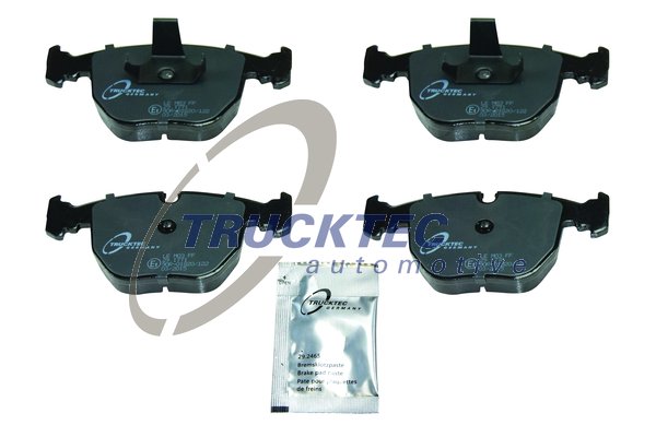 Комплект тормозных колодок, дисковый тормоз - TRUCKTEC 0834100