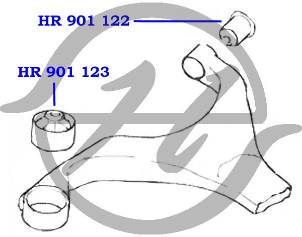 Сайлентблок рычага подвески - Hanse HR901123