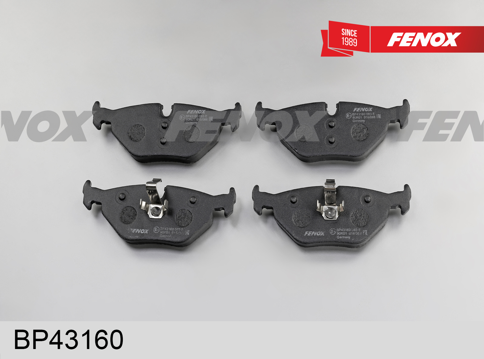 Колодки тормозные дисковые | зад прав/лев | - Fenox BP43160