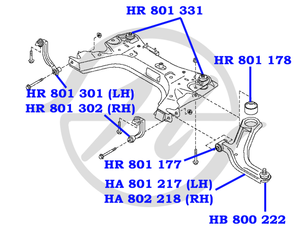 Сайлентблок - Hanse HR801302