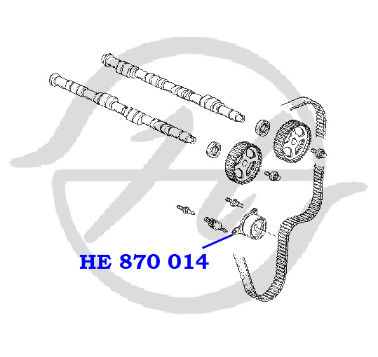 Ролик натяжителя ремня ГРМ - Hanse HE870014