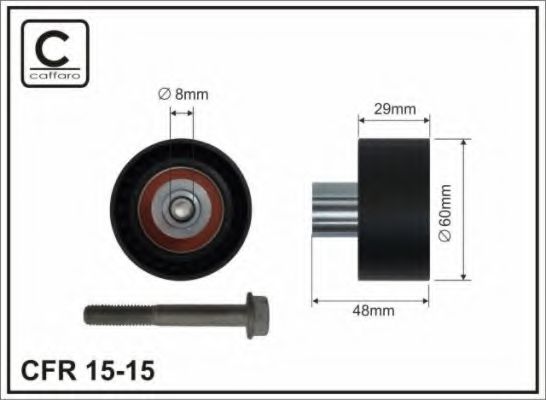 Ролик натяжной ГРМ - Caffaro 15-15