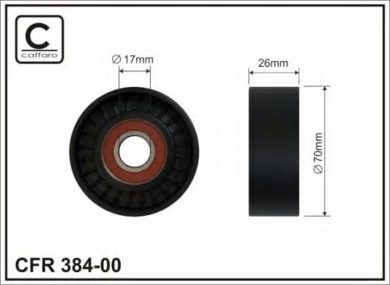 Ролик натяжной навесного оборудования - Caffaro 384-00