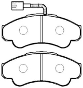 Колодки тормозные дисковые fiat: Ducato(18Maxi) \ peugeot: Boxer(244) - HSB HP9592