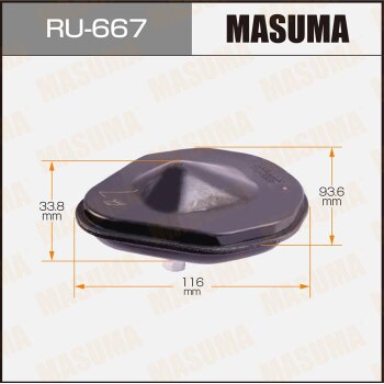 Демпферный отбойник капота - Masuma RU667