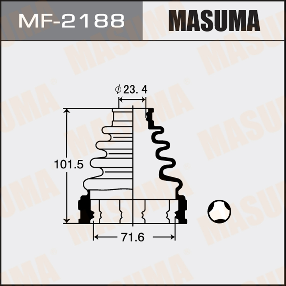 Пыльник ШРУСа - Masuma MF2188