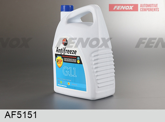 Антифриз, готовый раствор G11 синий 5 кг - Fenox AF5151
