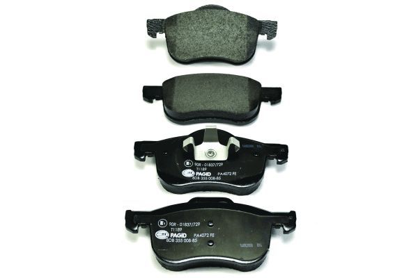 Колодки тормозные дисковые | перед | - Behr-Hella 8DB355008851