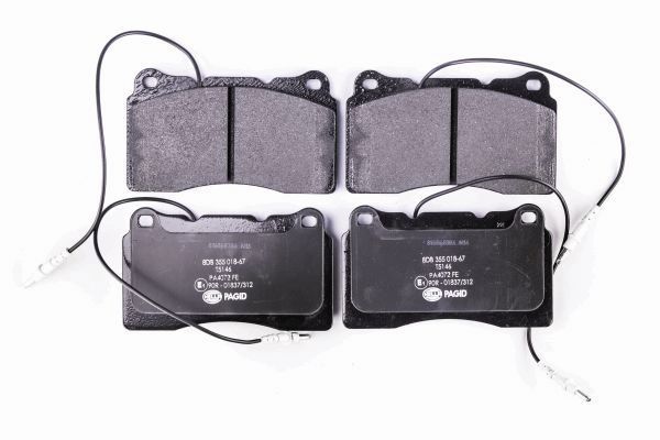 Комплект тормозных колодок, дисковый тормоз - Behr-Hella 8DB355018671