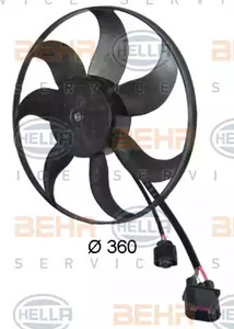 Вентилятор, охлаждение двигателя | лев | - Behr-Hella 8EW351039171