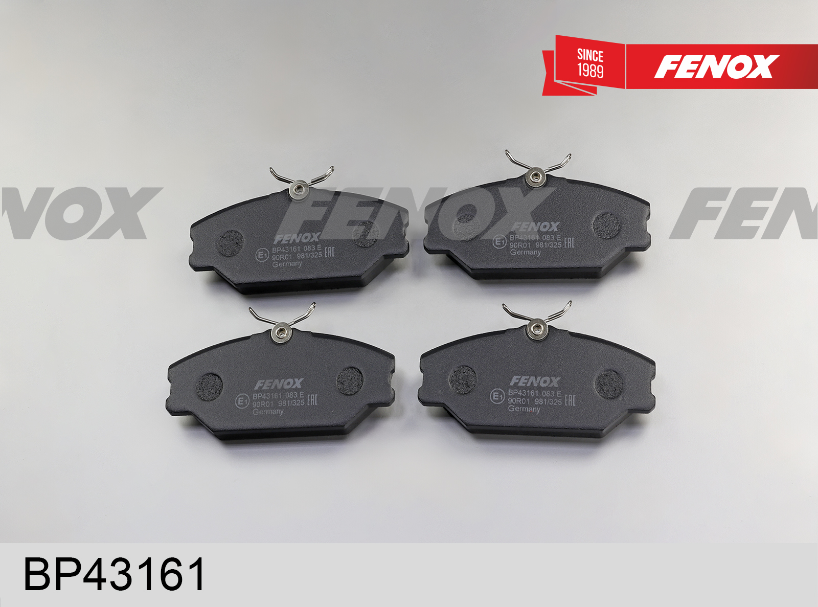 Колодки тормозные дисковые | перед прав/лев | - Fenox BP43161