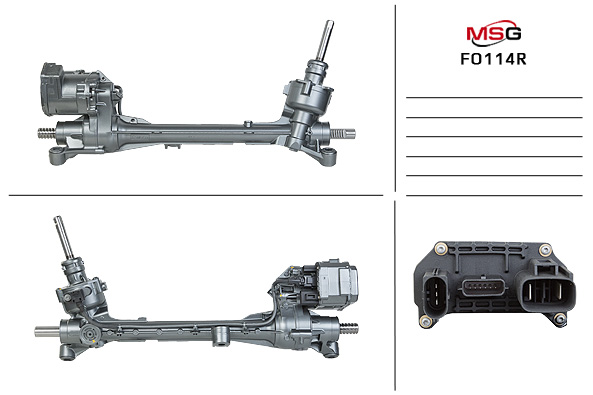 Рулевая рейка с ЭУР восстановленная Ford Transit/Tourneo Connect 2013-, Ford Kuga 2008-, Ford C-Max / Grand C-Max - MSG Rebuilding FO114R