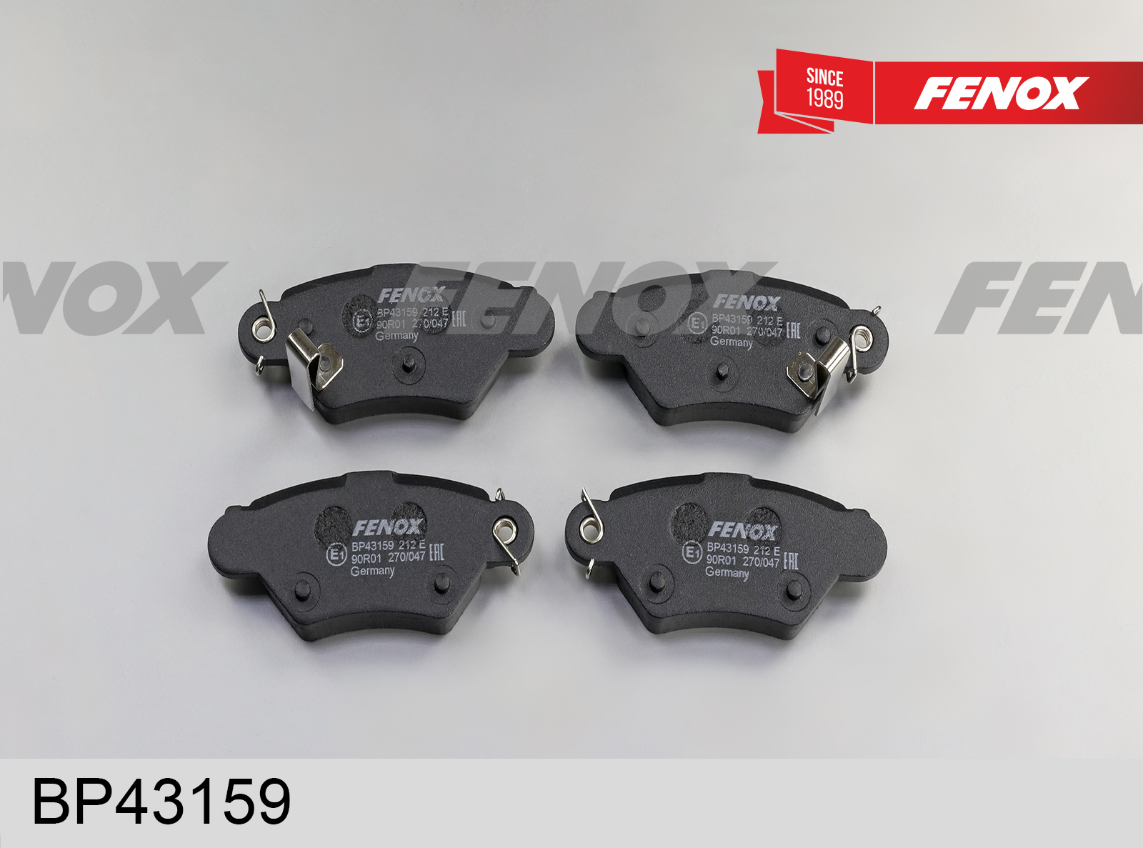 Колодки тормозные дисковые | зад прав/лев | - Fenox BP43159
