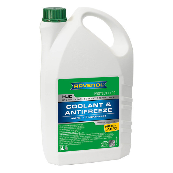 Антифриз hjc hybrid japanese coolant premix -40c готовый RAVENOL 4014835755956 3607₽
