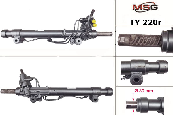 Рулевая рейка с ГУР восстановленная Lexus GX 470 2003-2010, Toyota 4Runner 2002-, Toyota FJ Cruiser 2006-2010, Toy - MSG Rebuilding TY220R