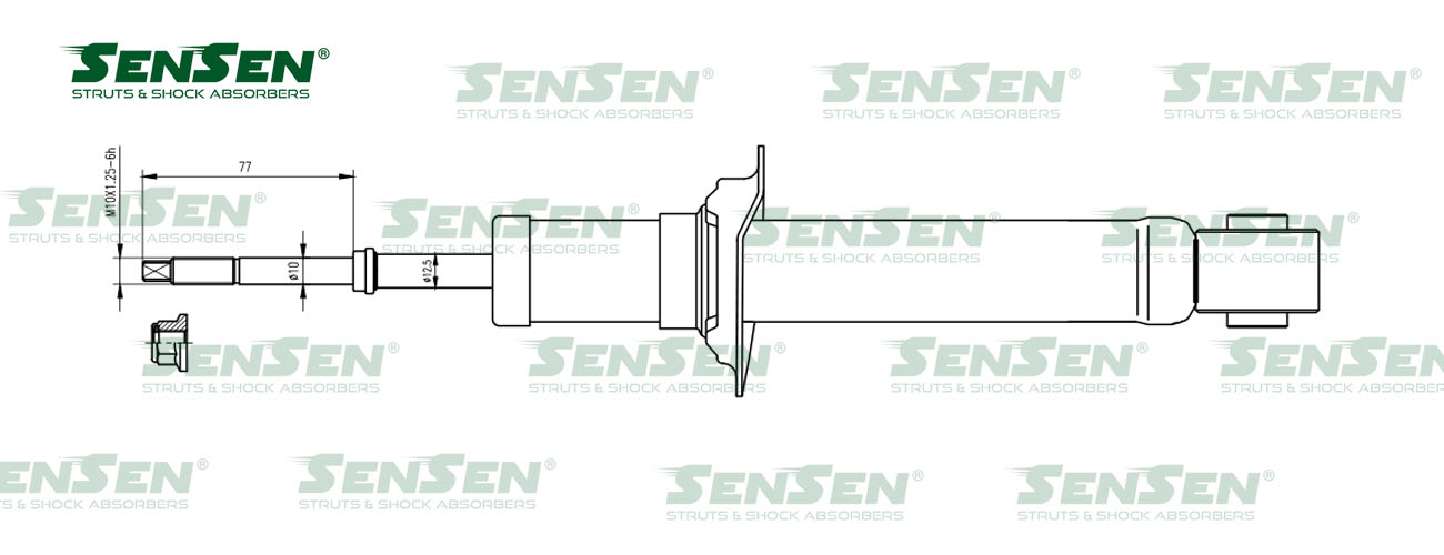 Амортизатор nissan almera N16 -0201 зад.газ. | зад | SENSEN                32120067