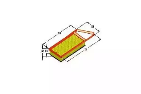Фильтр воздушный - Tecneco AR9924PMS