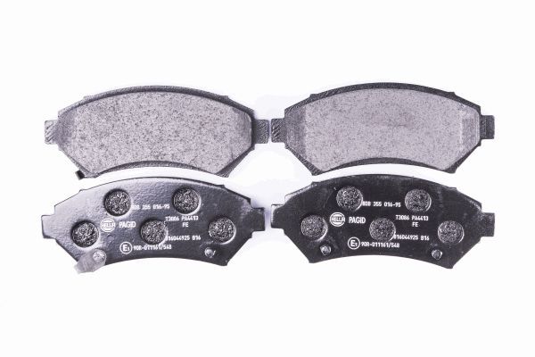 Комплект тормозных колодок, дисковый тормоз - Behr-Hella 8DB355016951