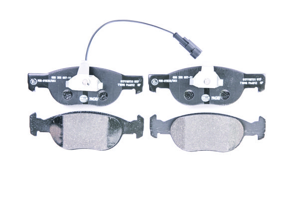 Комплект тормозных колодок, дисковый тормоз - Behr-Hella 8DB355007921