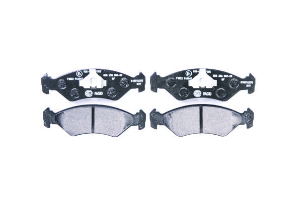 Комплект тормозных колодок, дисковый тормоз - Behr-Hella 8DB355007391
