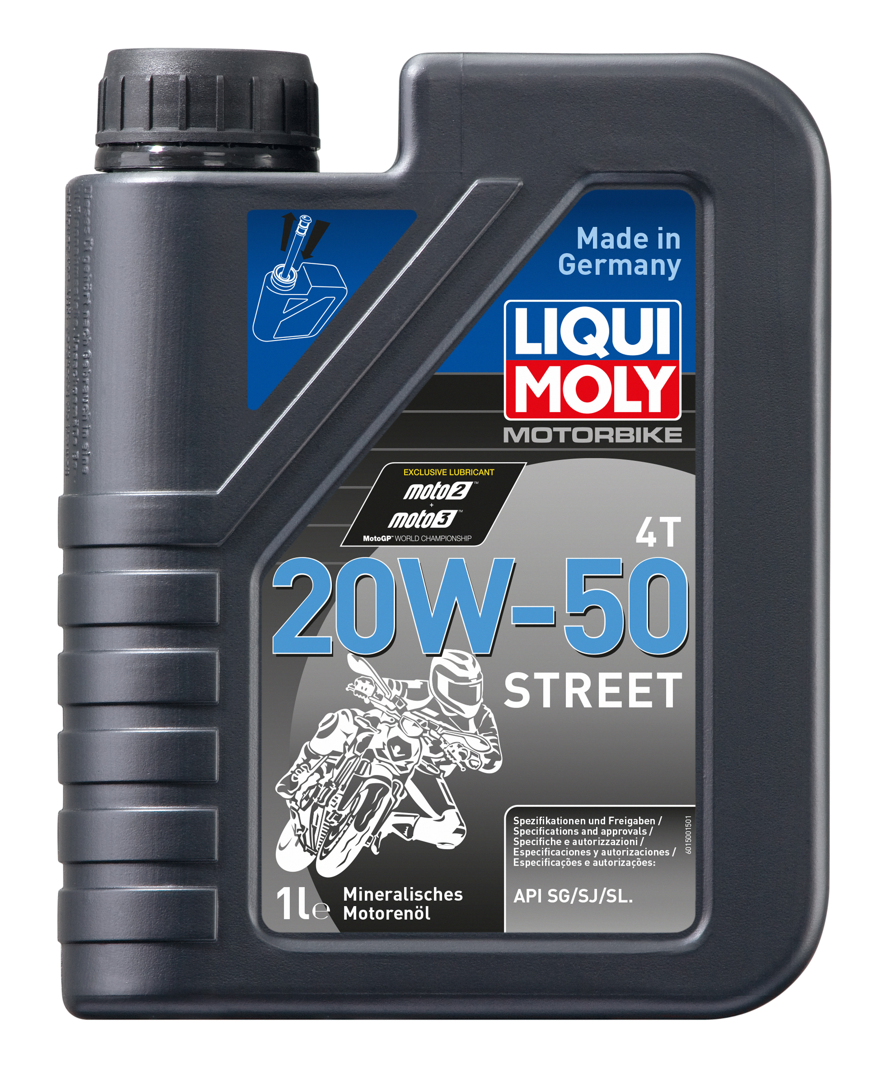 20w-50 Motorbike 4T Street, 1л (мин.мотор.масло) - Liqui Moly 1500