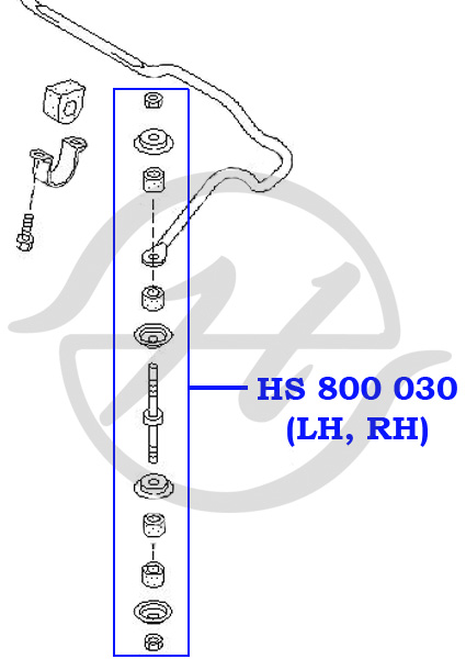 Стойка стабилизатора передней подвески - Hanse HS800030