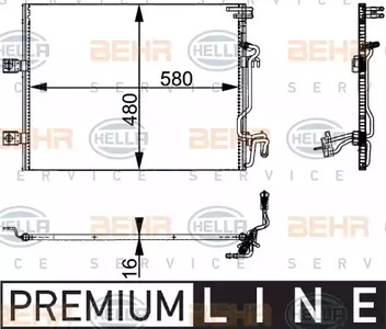 радиатор конд - Behr-Hella 8FC351301611
