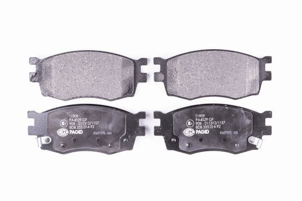 Комплект тормозных колодок, дисковый тормоз | перед | - Behr-Hella 8DB355014921