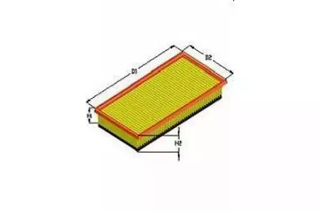 Фильтр воздушный - Tecneco AR430PMS