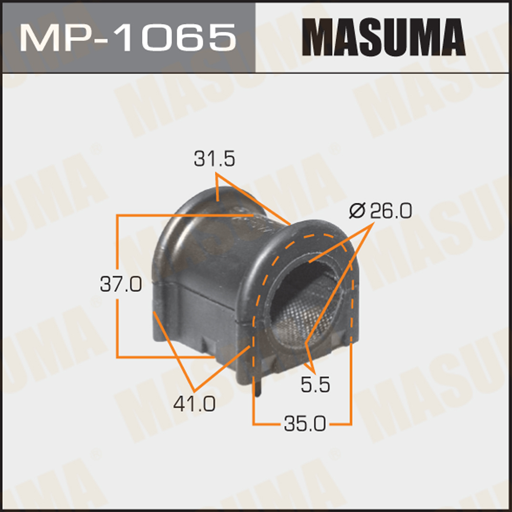 Втулка стабилизатора | перед | - Masuma MP-1065