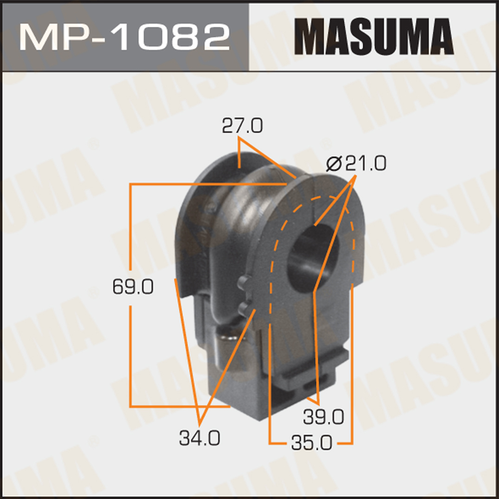 Втулка стабилизатора | перед | - Masuma MP-1082