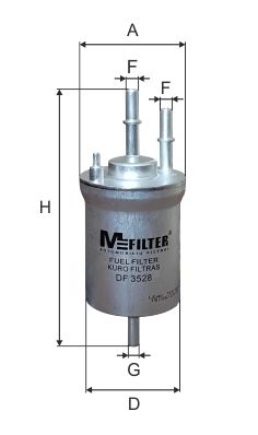 Фильтр топливный - MFILTER DF3528