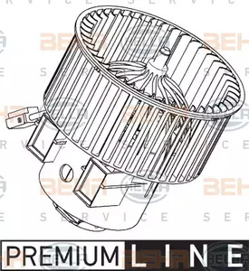 мотор печки - Behr-Hella 8EW351040271