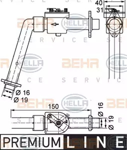 Клапан - Behr-Hella 9XL351328121